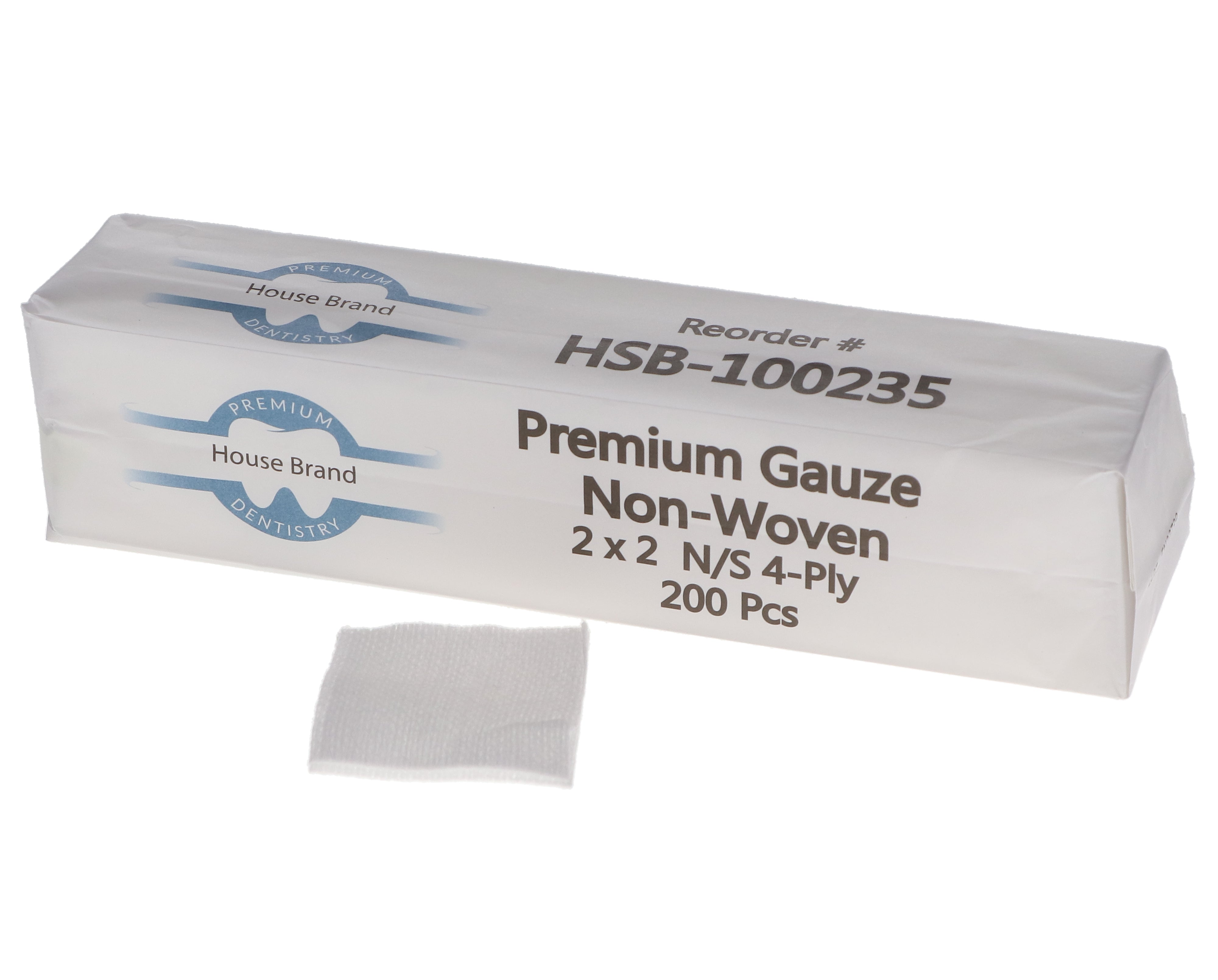 House Brand Dentistry 100235 Premium Gauze Non-Woven 2 House Brand Dentistry 100235 Premium Gauze Non-Woven 2